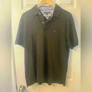 Tommy Hilfiger mens polo  black NWOT size medium